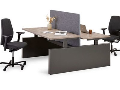 bench bureau gesloten frame