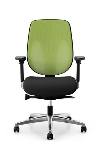 Giroflex 353 bureaustoel met groene rug