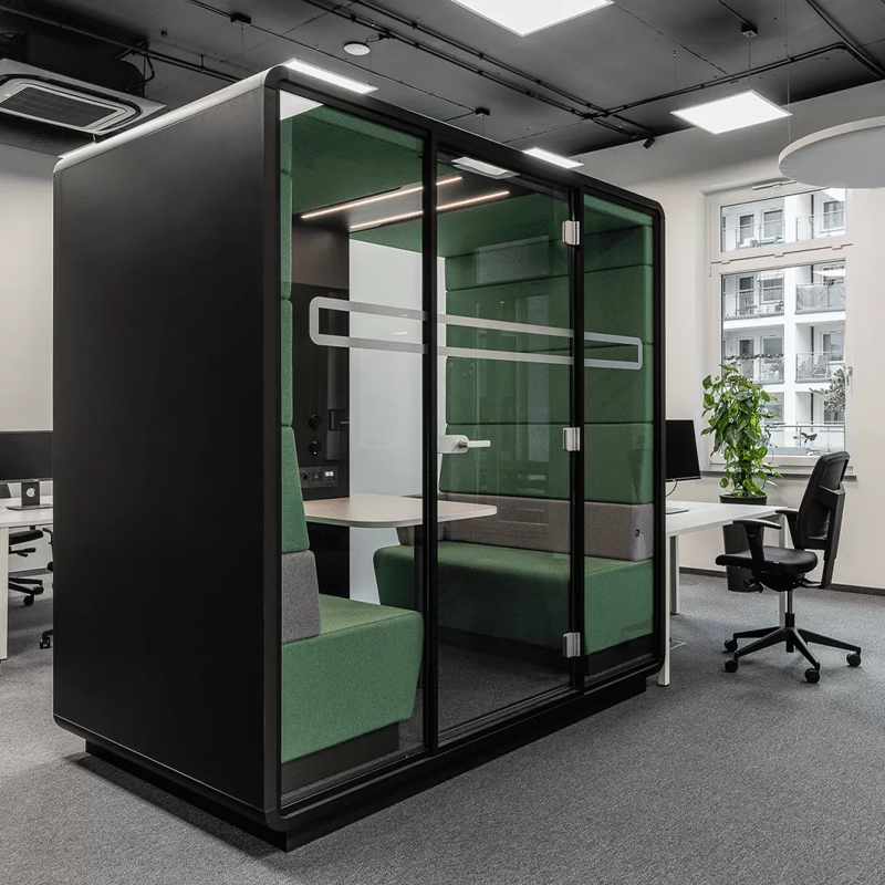 mobiele akoestischevergadercabine overleg unit verplaatsbare akoestische pod