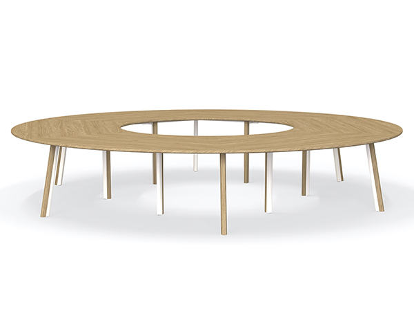grote ronde vergadertafel
